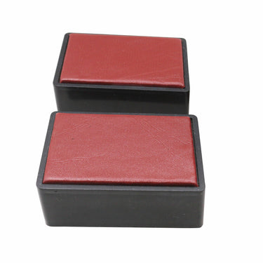 Senator Rexine Leather Office Desk Organizer 7pcs Set With Watch #20(Red)